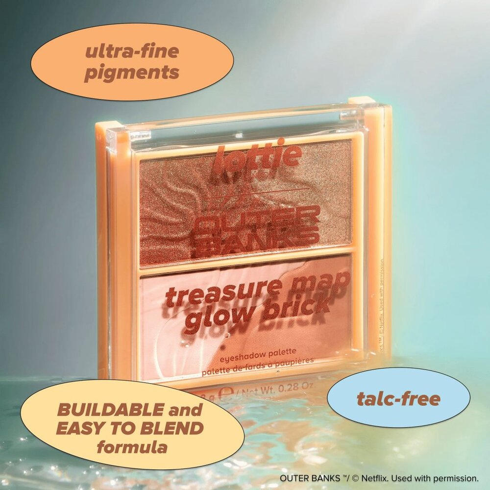 Lottie London Outer Banks Glow Brick Bronzer & Contour Palette